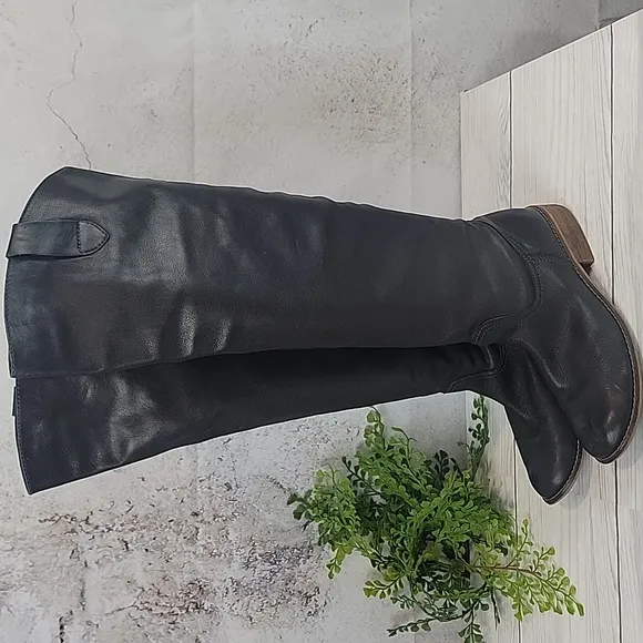 BP Women's Black Leather Over the Knee-High Boots Size 8.5