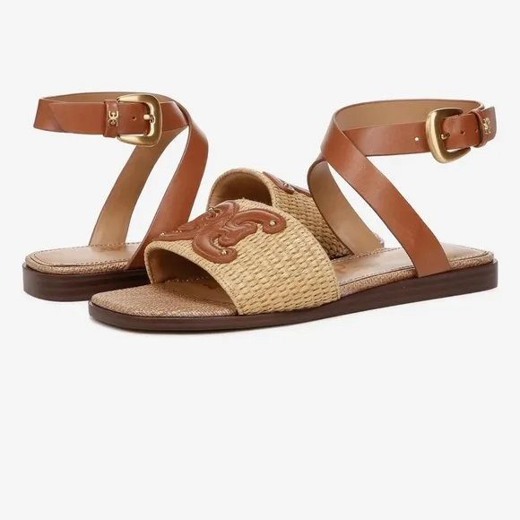 Brown and Tan Women's Sandals