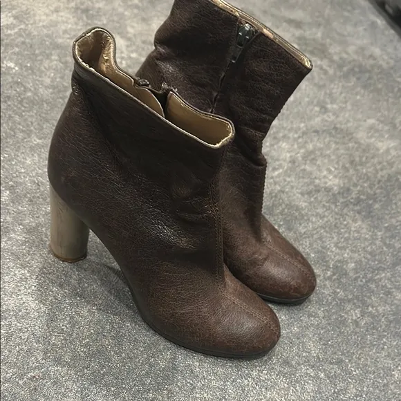 Brown Leather Stella McCartney Ankle Boots