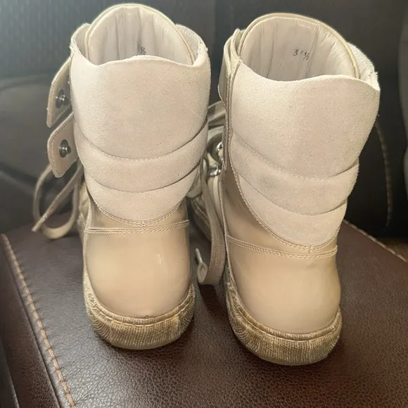 Brunello Cucinelli Womens Patent Leather Ankle Boots