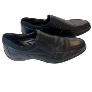 Bruno Magli Shoes Icily Size 8 M Handmade Leather Mod Loafer Rubber Sole Black