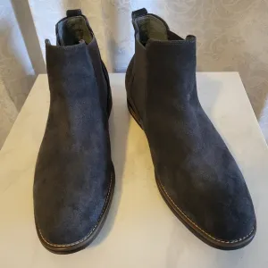 Bruno Marc Men's Classic Ankle Suede Chelsea Boots, Side 15, Gray