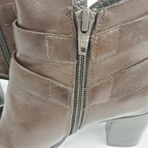 Bruno Premi Brown Strappy Leather Ankle Boots