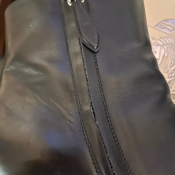 Burberry Black Leather Ankle Boots