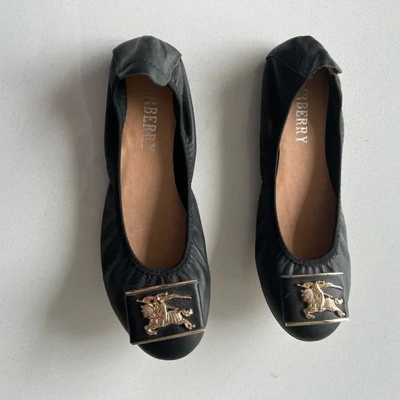 Burberry style ballerina flat shoes size 6 flats
