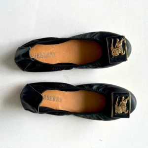 Burberry style ballerina flat shoes size 6 flats