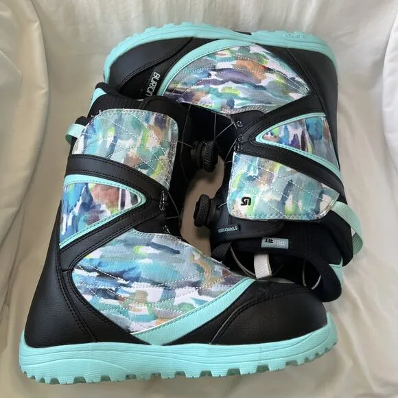 Burton Womens Starstruck Boa Snowboard Boots imPrint 1 TrueFit 9 US Watercolor