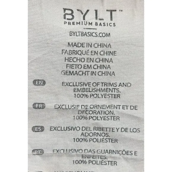 BYLT Men’s Executive Pant Size 34x29.5 Navy Tapered Anti Wrinkle Business Casual