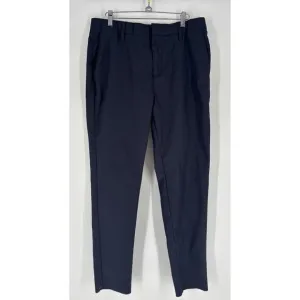 BYLT Men’s Executive Pant Size 34x29.5 Navy Tapered Anti Wrinkle Business Casual