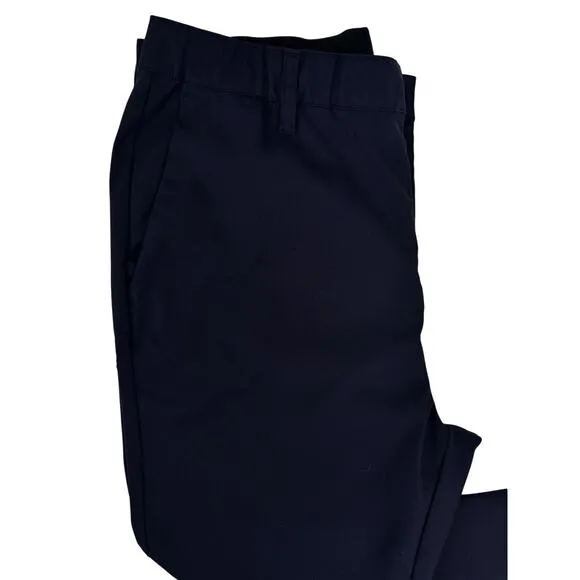 BYLT Men’s Executive Pant Size 34x29.5 Navy Tapered Anti Wrinkle Business Casual