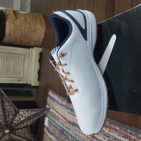 Callaway Womens Coronado Golf White And Navy Waterproof Spike Shoe BN 11W