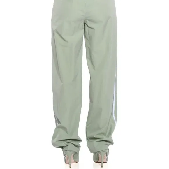 Callie Kill the Track Azalea Wang PantBoot SAGE GREEN Nylon Jogger Boot 7 7.5 8
