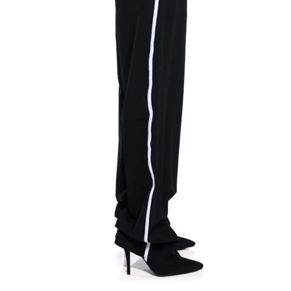 Callie Kill the Track Azalea Wang PantBoot SAGE GREEN Nylon Jogger Boot 7 7.5 8