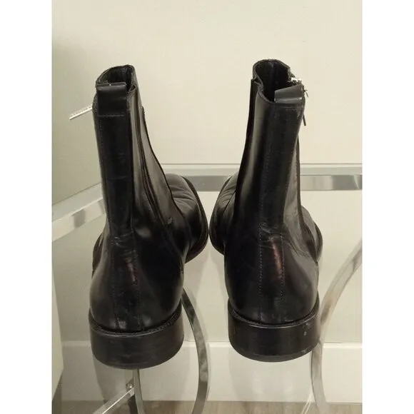 Calvin Klein Men's Black Pointed Toe Boots Size 12