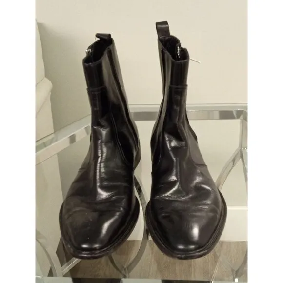 Calvin Klein Men's Black Pointed Toe Boots Size 12