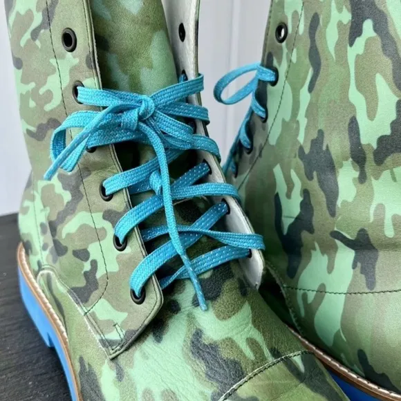 Camouflage Lace-Up Men's Boots