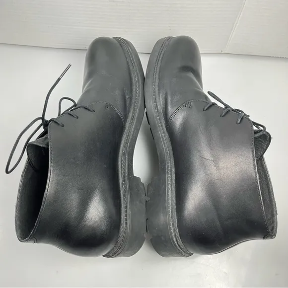 Camper Hardwood Gore-Tex Black Leather Ankle Boots Vibram Soles Mens Size 46