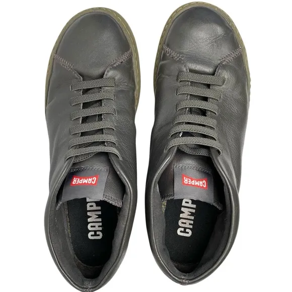 Camper Men’s Peu Touring Gray Leather Mid-Top Sneakers Shoes Size 42