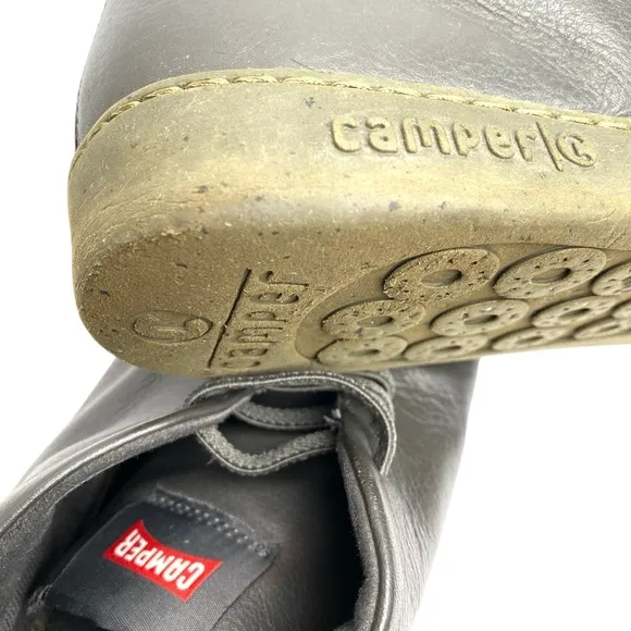 Camper Men’s Peu Touring Gray Leather Mid-Top Sneakers Shoes Size 42