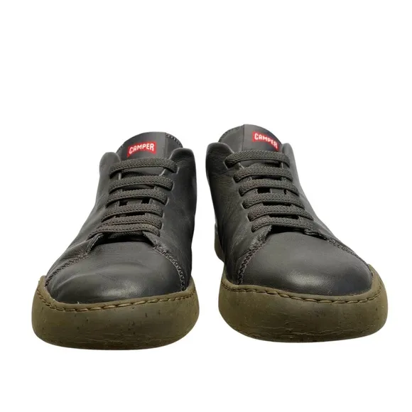 Camper Men’s Peu Touring Gray Leather Mid-Top Sneakers Shoes Size 42
