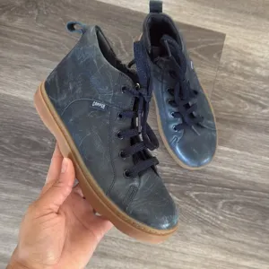 Camper Navy Ankle Boots for Kids 1US