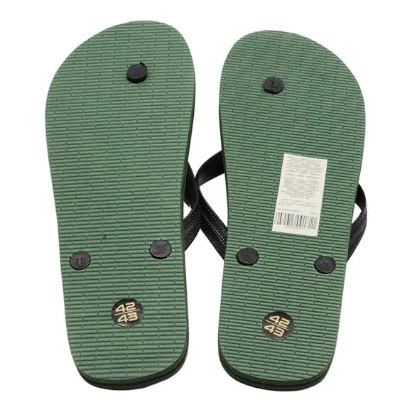 Cavalli Class Logo Men's Flip Flops Sandals in Green size 9 42-43