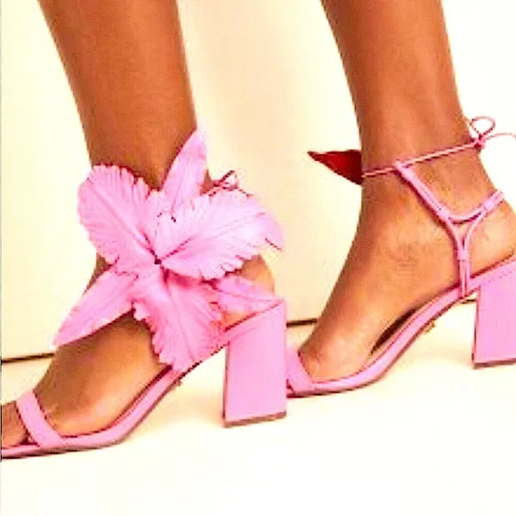 CECELIA NEW YORK, Size 8.5, HIBISCUS Heels, Sandals, Rose Pink, NEW In BOX!