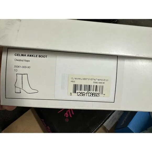 Celina Ankle Boot Chestnut New 10