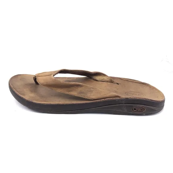 Chaco Brown Leather Playa Sandals Mens 11
