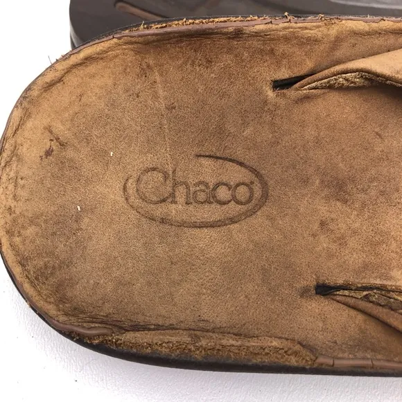 Chaco Brown Leather Playa Sandals Mens 11
