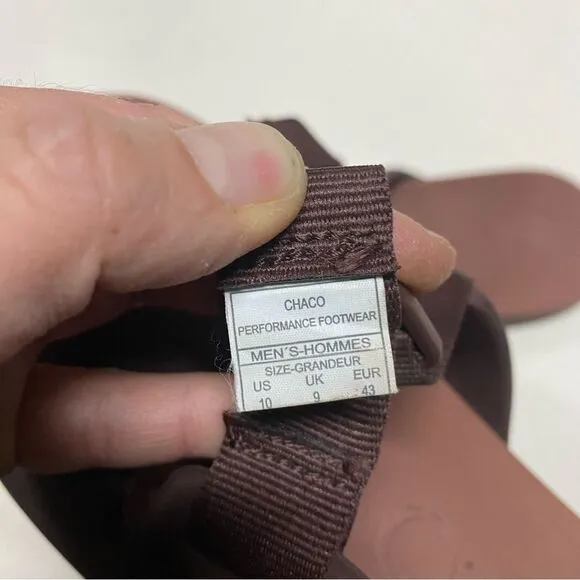 Chaco Men's Chillos Slide Brown Sparrow Sandals Size 10