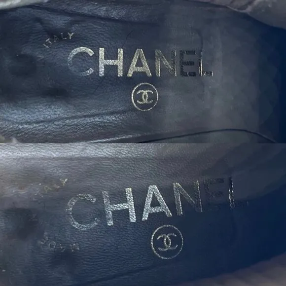 Chanel Pony Hair Block Heel Ankle Booties Boots