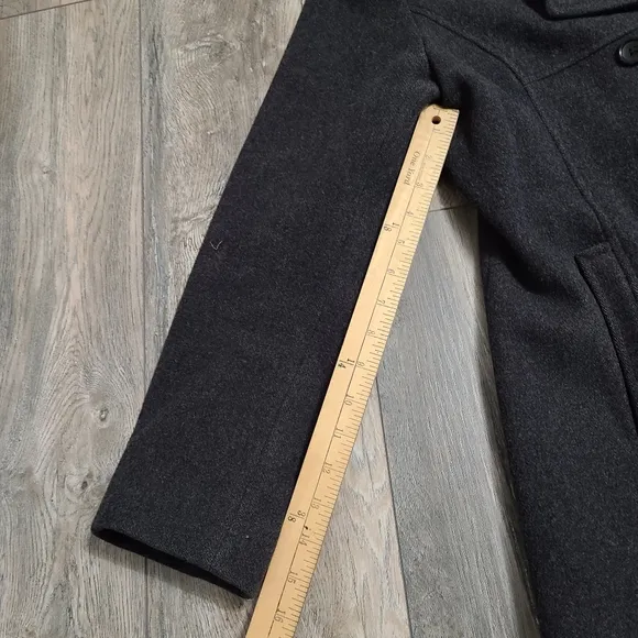 Charcoal Grey Wool Pea Coat