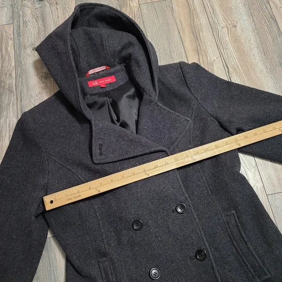 Charcoal Grey Wool Pea Coat
