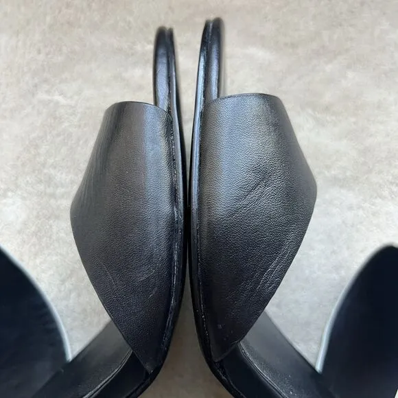 Charles By Charles David Black &amp; White Slide Stiletto Heeled Sandal Women 10