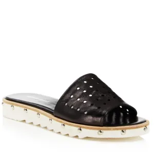 Charles David Space Perforated Studded Slide Sandals size 10 US/ 41 EU
