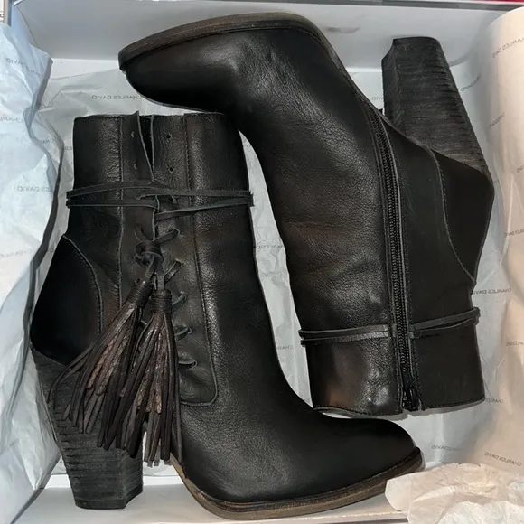 Charles David Yani tassel ankle boots
