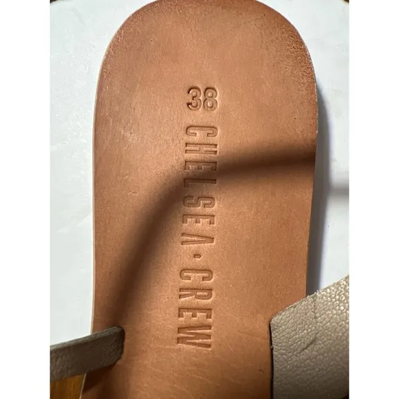Chelsea Crew Silver Tan Sandals