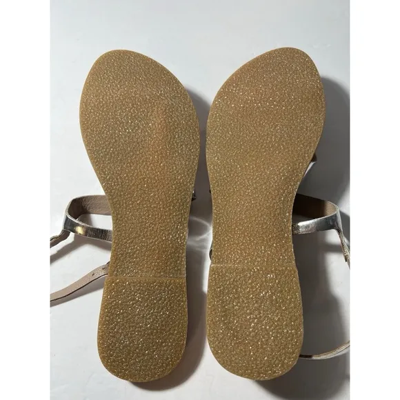 Chelsea Crew Silver Tan Sandals
