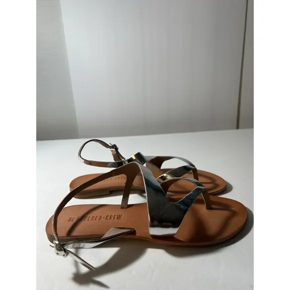 Chelsea Crew Silver Tan Sandals