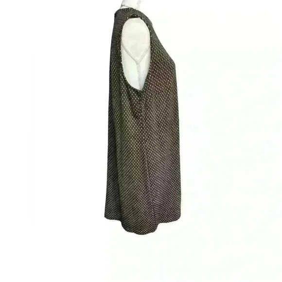 Chico’s black/brown sheath knit dress size 3 (XL)