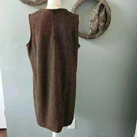 Chico’s black/brown sheath knit dress size 3 (XL)