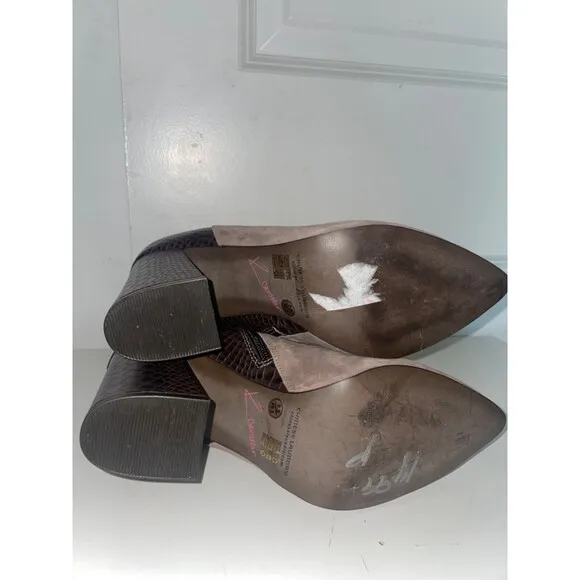 Chinese Laundry Kristin Cavallari Santorini Heeled Ankle Boots size 9.5 Leather