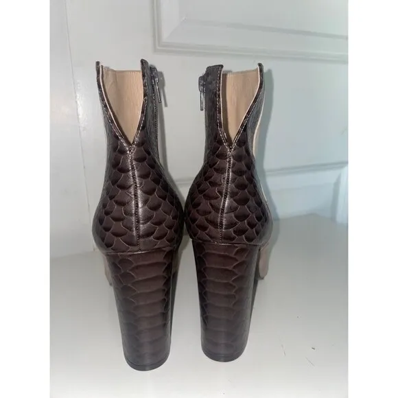 Chinese Laundry Kristin Cavallari Santorini Heeled Ankle Boots size 9.5 Leather