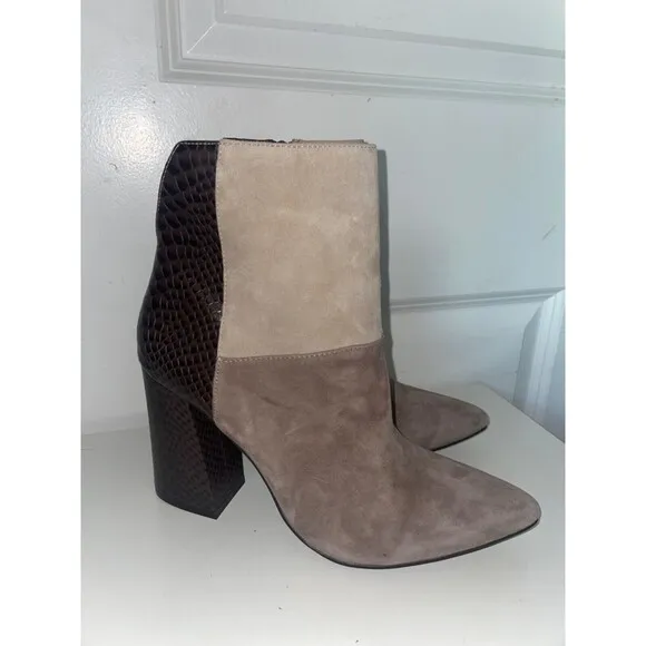 Chinese Laundry Kristin Cavallari Santorini Heeled Ankle Boots size 9.5 Leather