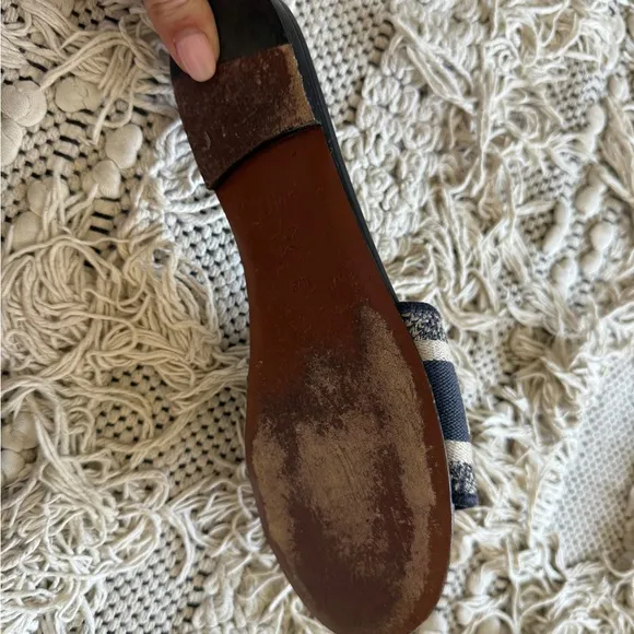 Christian Dior Navy and Tan Slide Sandals ☀️authentic☀️