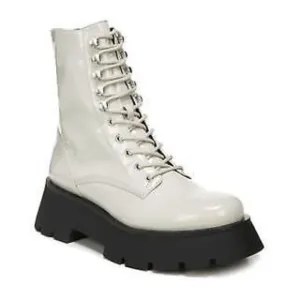 Circus by Sam Edelman Lolita Patent Faux Leather Lace Up Boots in Sage Size 7