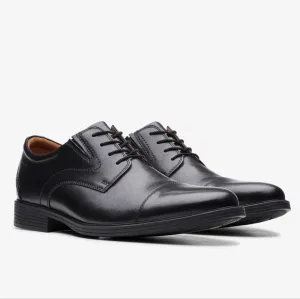 Clarks Whiddon Cap 10.5 Men's Black Derby Shoes