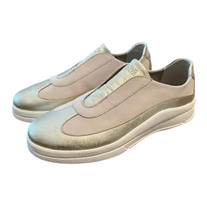 Cloud Footwear Slip-On Sneaker  EU 41 / US 9.5-10  Gold Leather  NWOB