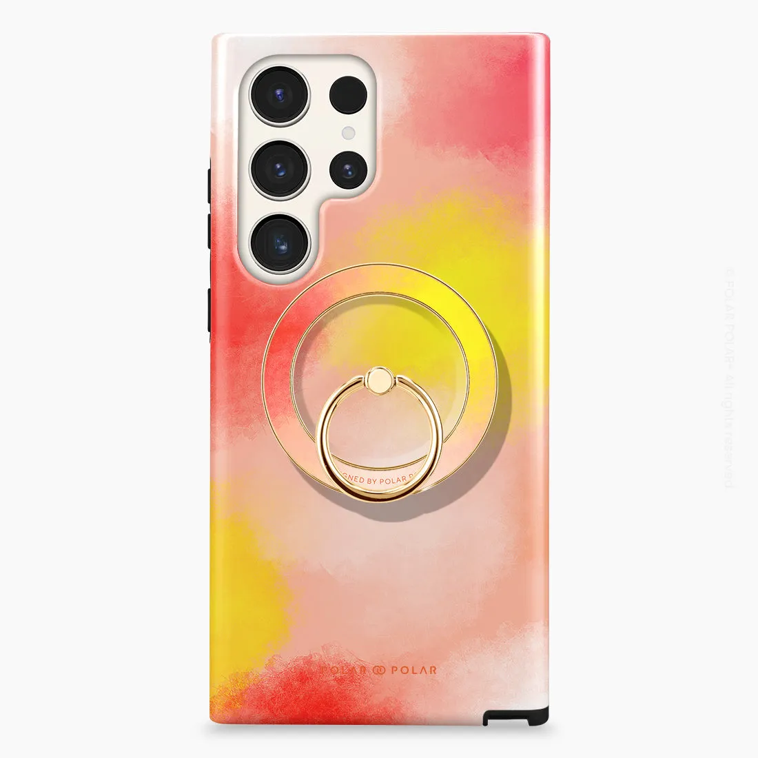 Clouds in Fall - Golden MagSafe Phone Grip and Ring Holder Stand